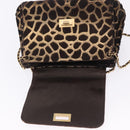CHANEL 2.55 Chain Shoulder Bag Harako leather Brown Gold CC Auth 202903SAV-16