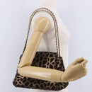 CHANEL 2.55 Chain Shoulder Bag Harako leather Brown Gold CC Auth 202903SAV-24