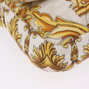 FENDI Zucca Canvas Mamma Baguette Bag Nylon FENDACE Beige Gold Auth 202905SAM-15