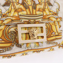 FENDI Zucca Canvas Mamma Baguette Bag Nylon FENDACE Beige Gold Auth 202905SAM-19