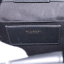 BVLGARI Hand Bag Canvas 2way Beige Gold Auth 202907M-16