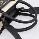 BVLGARI Hand Bag Canvas 2way Beige Gold Auth 202907M-7