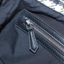 FENDI Newbucket Mamma Baguette Shoulder Bag Wool 2way Black Silver Auth 202909SAV-26