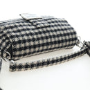 FENDI Newbucket Mamma Baguette Shoulder Bag Wool 2way Black Silver Auth 202909SAV-6