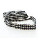 FENDI Newbucket Mamma Baguette Shoulder Bag Wool 2way Black Silver Auth 202909SAV-8