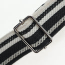 PRADA Shoulder Bag Vittero Dino Leather Black Silver Auth 202911V-14