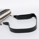 CHANEL Camelia Shoulder Bag PVC Canvas Black Silver CC Auth 202912SAM-7