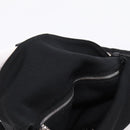 FENDI Mamma Baguette Shoulder Bag Cotton jersey Black Silver Auth 202920-10