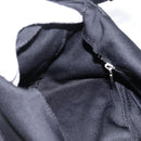 FENDI Mamma Baguette Shoulder Bag Cotton jersey Black Silver Auth 202920-20
