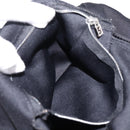 FENDI Mamma Baguette Shoulder Bag Cotton jersey Black Silver Auth 202920-23