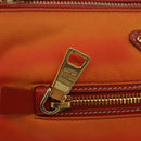 PRADA Shoulder Bag Nylon Orange Gold Auth 202922A-16
