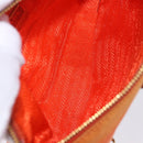 PRADA Shoulder Bag Nylon Orange Gold Auth 202922A-19