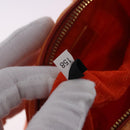 PRADA Shoulder Bag Nylon Orange Gold Auth 202922A-24