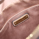 Miu Miu Shoulder Bag Leather Beige Gold Auth 202924A-20