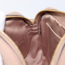 Miu Miu Shoulder Bag Leather Beige Gold Auth 202924A-22