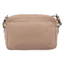 Miu Miu Shoulder Bag Leather Beige Gold Auth 202924A-2