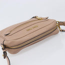 Miu Miu Shoulder Bag Leather Beige Gold Auth 202924A-6