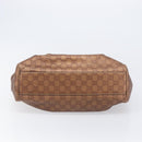 GUCCI GG Canvas Guccissima Tote Bag Leather Bronze Gold 211944 Auth 202927V-10
