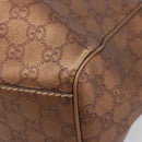 GUCCI GG Canvas Guccissima Tote Bag Leather Bronze Gold 211944 Auth 202927V-11
