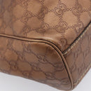 GUCCI GG Canvas Guccissima Tote Bag Leather Bronze Gold 211944 Auth 202927V-14