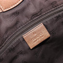 GUCCI GG Canvas Guccissima Tote Bag Leather Bronze Gold 211944 Auth 202927V-17