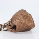 GUCCI GG Canvas Guccissima Tote Bag Leather Bronze Gold 211944 Auth 202927V-5