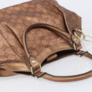 GUCCI GG Canvas Guccissima Tote Bag Leather Bronze Gold 211944 Auth 202927V-6
