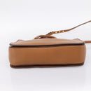Miu Miu Hand Bag Leather 2way Brown Gold Auth 202932V-5