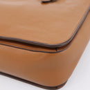 Miu Miu Hand Bag Leather 2way Brown Gold Auth 202932V-17