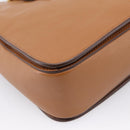 Miu Miu Hand Bag Leather 2way Brown Gold Auth 202932V-10