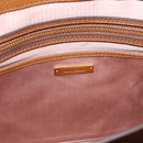 Miu Miu Hand Bag Leather 2way Brown Gold Auth 202932V-20