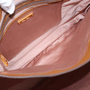 Miu Miu Hand Bag Leather 2way Brown Gold Auth 202932V-23