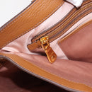 Miu Miu Hand Bag Leather 2way Brown Gold Auth 202932V-24