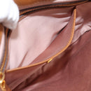 Miu Miu Hand Bag Leather 2way Brown Gold Auth 202932V-26