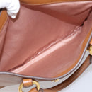Miu Miu Hand Bag Leather 2way Brown Gold Auth 202932V-27