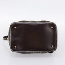FENDI Zucca Canvas Hand Bag 2way Brown Gold Auth 202934-5