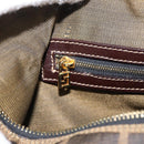 FENDI Zucca Canvas Hand Bag 2way Brown Gold Auth 202934-24