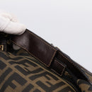 FENDI Zucca Canvas Hand Bag 2way Brown Gold Auth 202934-7