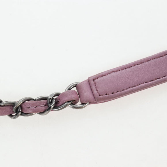 CHANEL Trendy CC Matelasse Chain Bag Lamb Skin 2way Pink CC Auth 202938SAM
