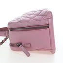 CHANEL Trendy CC Matelasse Chain Bag Lamb Skin 2way Pink CC Auth 202938SAM-3