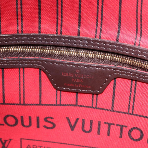 LOUIS VUITTON Damier Ebene Neverfull PM Tote Bag N51109 LV Auth 202940A