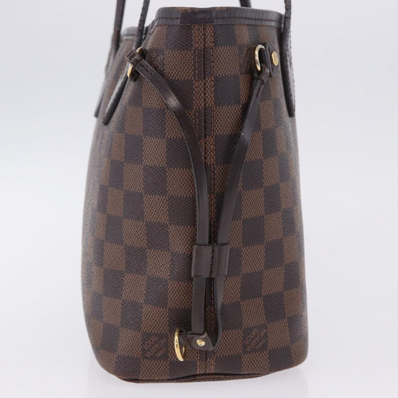 LOUIS VUITTON Damier Ebene Neverfull PM Tote Bag N51109 LV Auth 202940A