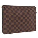 LOUIS VUITTON Damier Ebene Poche Toilette 26 Pouch N47543 LV Auth 202941-1