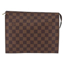 LOUIS VUITTON Damier Ebene Poche Toilette 26 Pouch N47543 LV Auth 202941-13