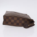 LOUIS VUITTON Damier Ebene Poche Toilette 26 Pouch N47543 LV Auth 202941-3