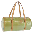 LOUIS VUITTON Monogram Vernis Bedford Hand Bag Baby Blue M91007 LV Auth 202943V-1
