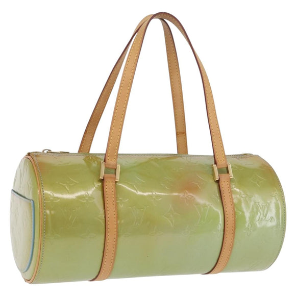 LOUIS VUITTON Monogram Vernis Bedford Hand Bag Baby Blue M91007 LV Auth 202943V