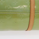 LOUIS VUITTON Monogram Vernis Bedford Hand Bag Baby Blue M91007 LV Auth 202943V-6