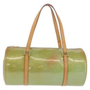 LOUIS VUITTON Monogram Vernis Bedford Hand Bag Baby Blue M91007 LV Auth 202943V-13