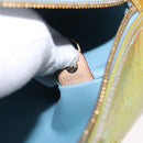 LOUIS VUITTON Monogram Vernis Bedford Hand Bag Baby Blue M91007 LV Auth 202943V-12